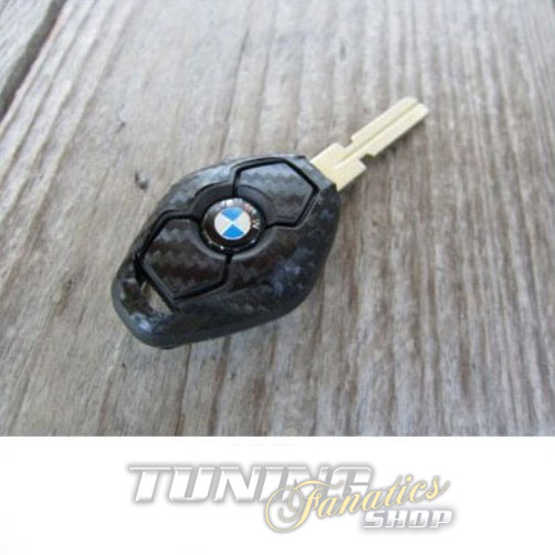 Schlüssel Carbon Design Dekor Folie Aufkleber Sticker in WEISS #1 für BMW