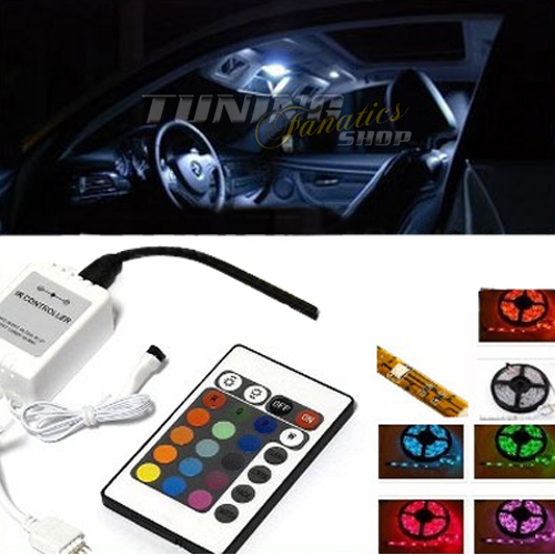 4er RGB LED SMD Innenraumbeleuchtung Fußraumbeleuchtung Boardelektronik KFZ 12V