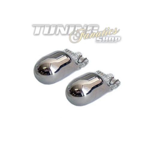 2x Chrom Silver Blinkerbirnen T10 W5W Blinker Birnen Lampen Orange #4
