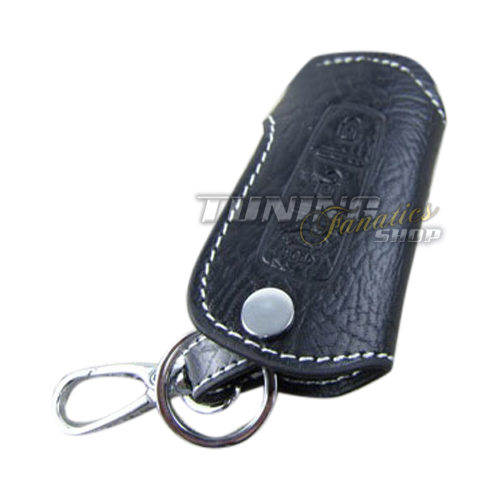 Schlüsseltasche Schlüsseletui Schlüssel Etui LEDER Weiss #2 für KIA / Hyundai