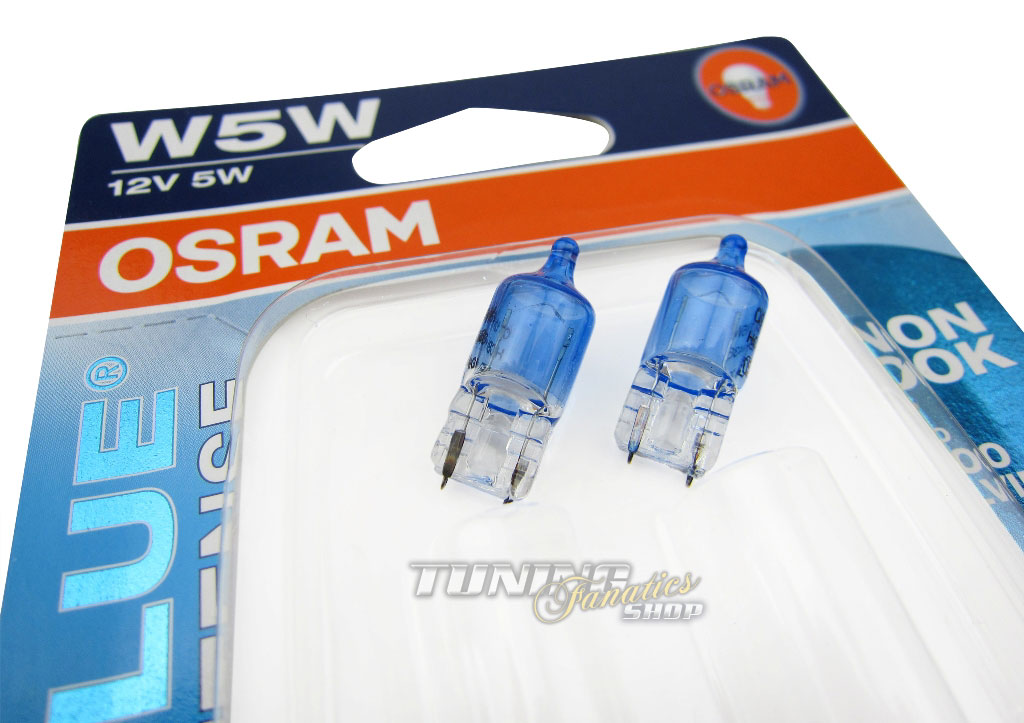 2x T10 Original Osram Cool Blue Birnen Lampen Standlicht T10 W5W E-Prüfzeichen