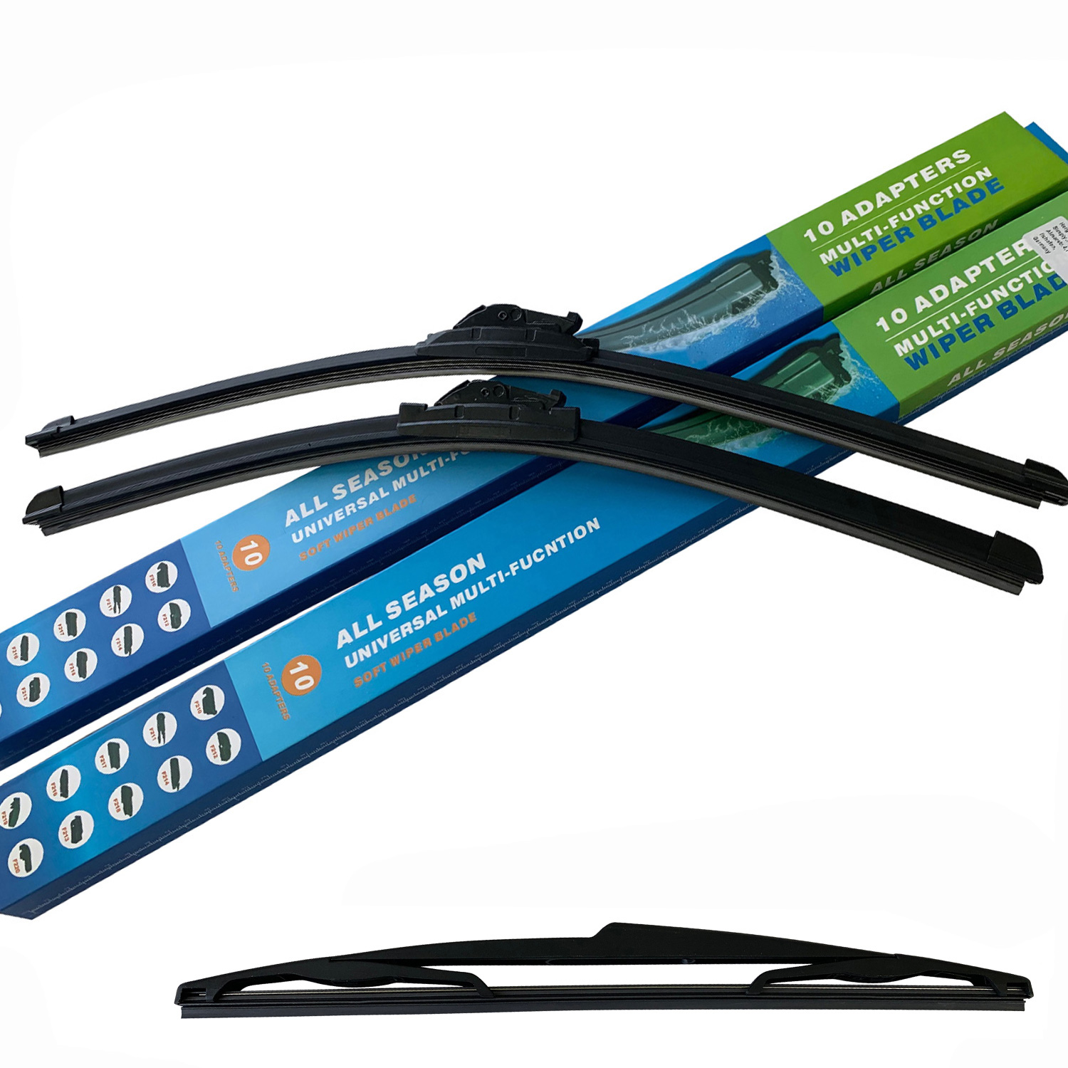 3x SCHEIBENWISCHER + HECKWISCHER für FIAT PUNTO | GRANDE PUNTO | EVO [15/26/12TB