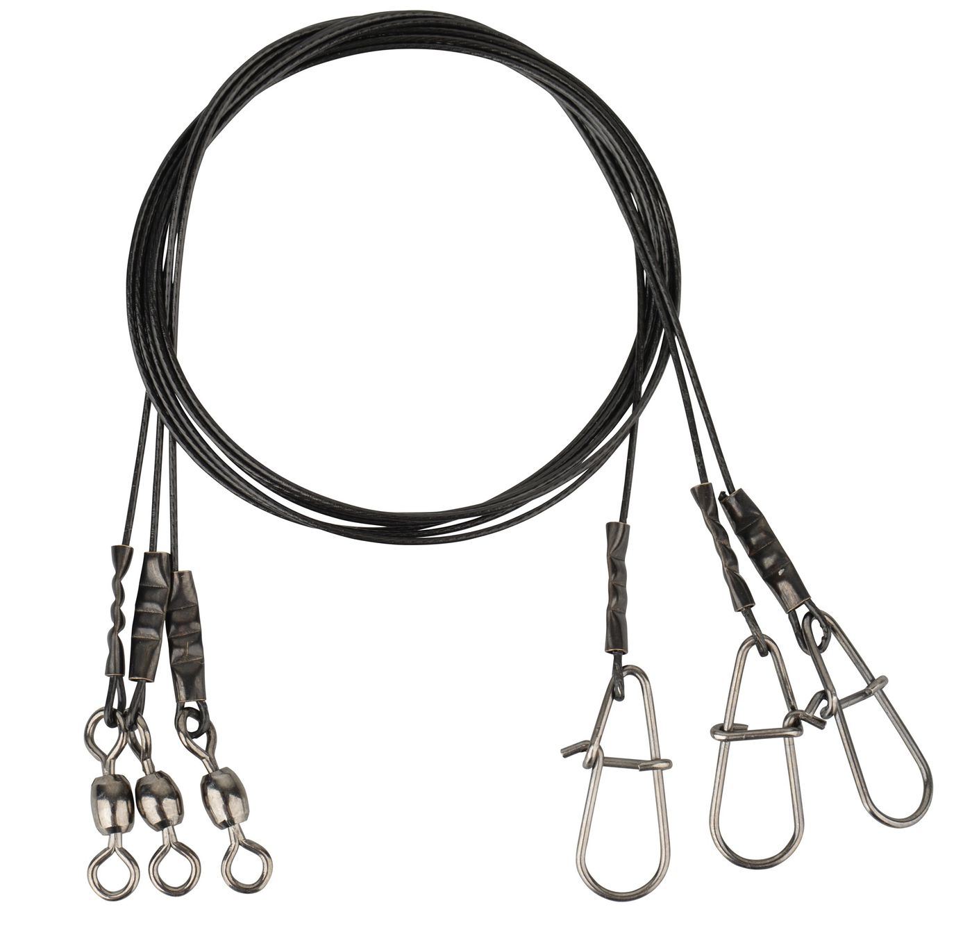 Savage Gear Black7 Trace 20cm 0,35mm 7kg - 3 Stahl Raubfischvorfächer