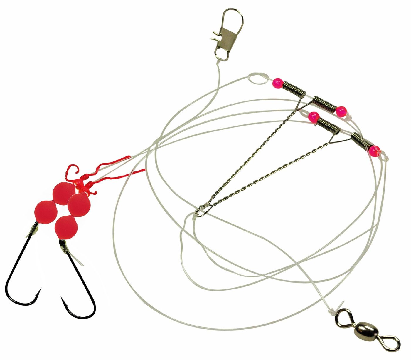 Dieter Eisele Select Vorfach rot 110cm 0,40mm 2 Haken Gr. 2