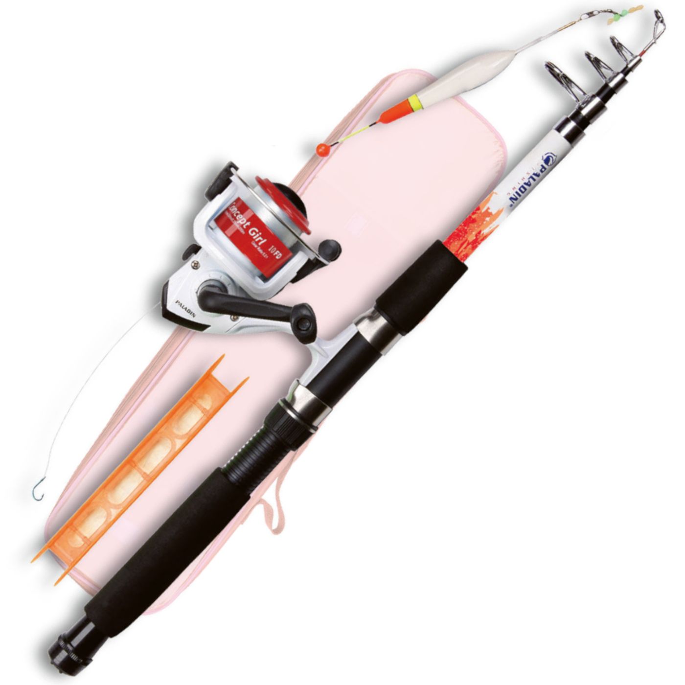 Paladin Combo Girl Kinder Angel Set - Angelrute+Rolle+Schnur+Zubehör