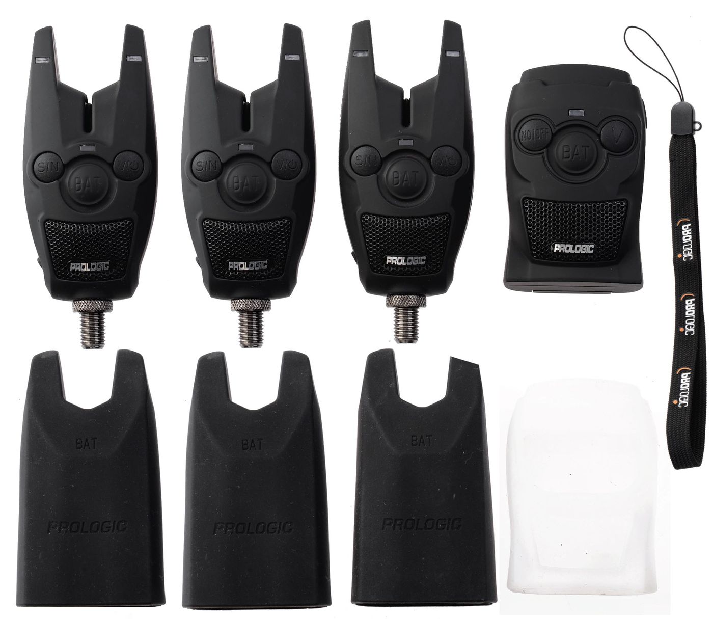 Prologic BAT+ Bite Alarm Set 3+1 - 3 Bissanzeiger + 1 Receiver