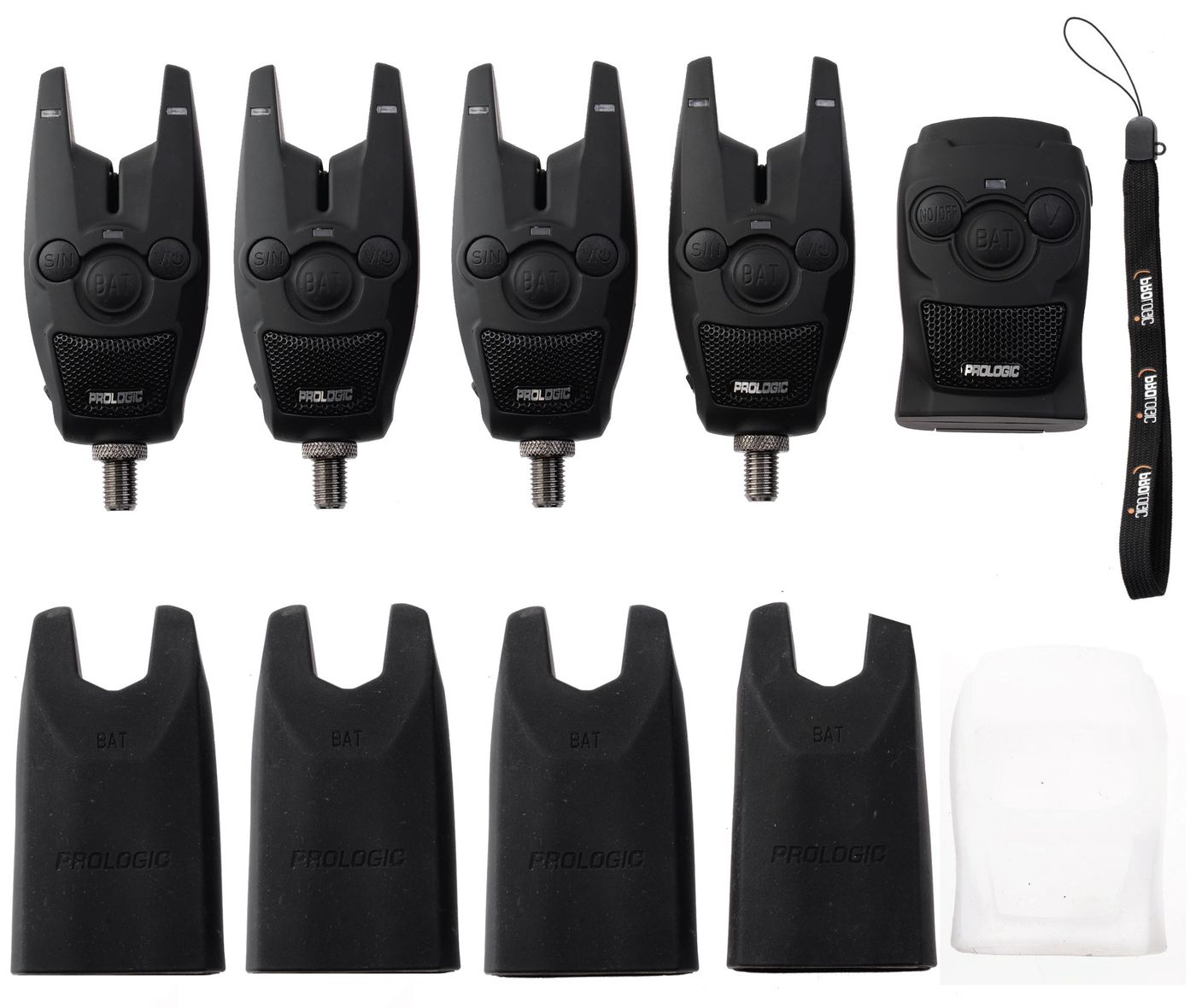 Prologic BAT+ Bite Alarm Set 4+1 - 4 Bissanzeiger + 1 Receiver