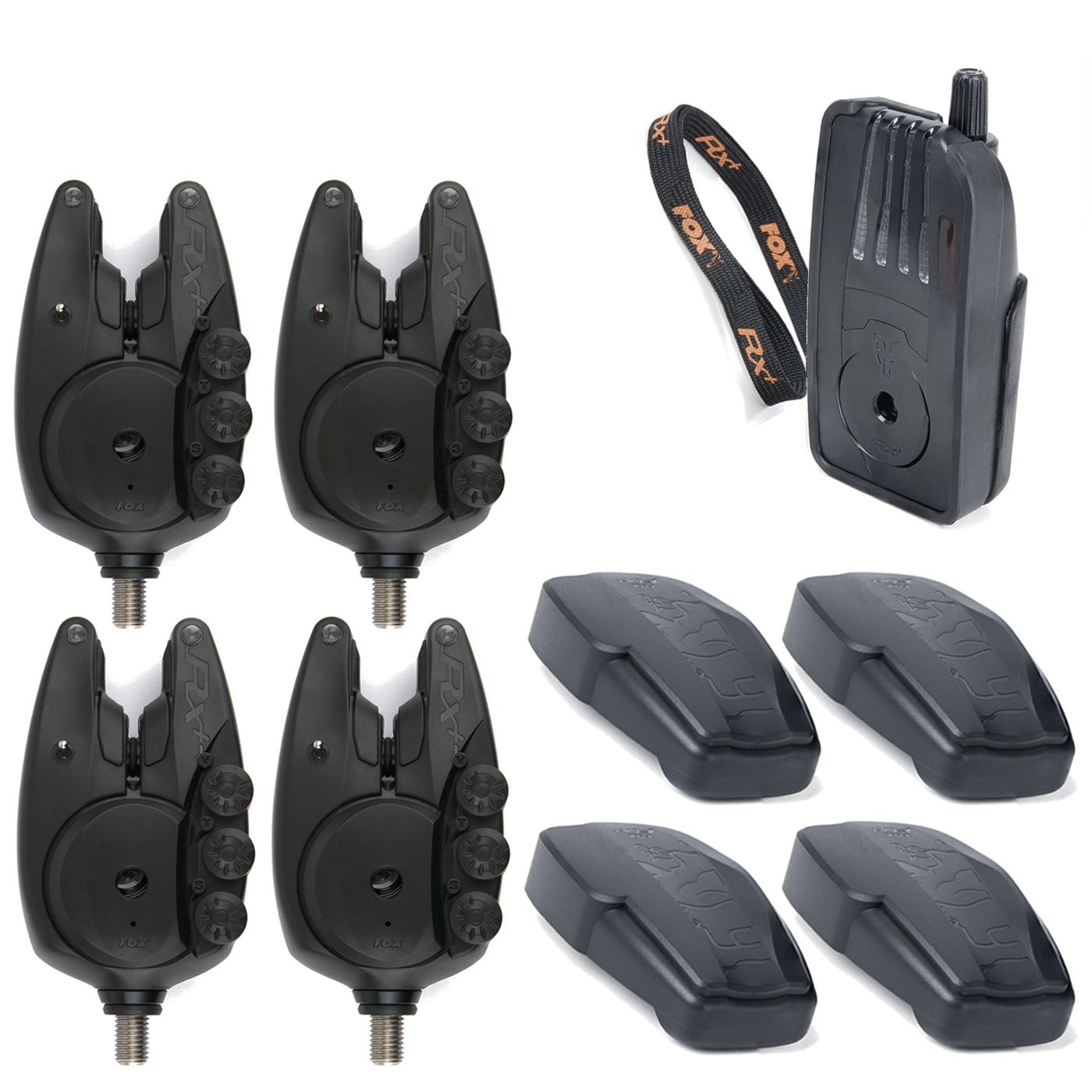 Fox Micron RX+ 4 Rod Set - 4 Bissanzeiger + 1 Receiver