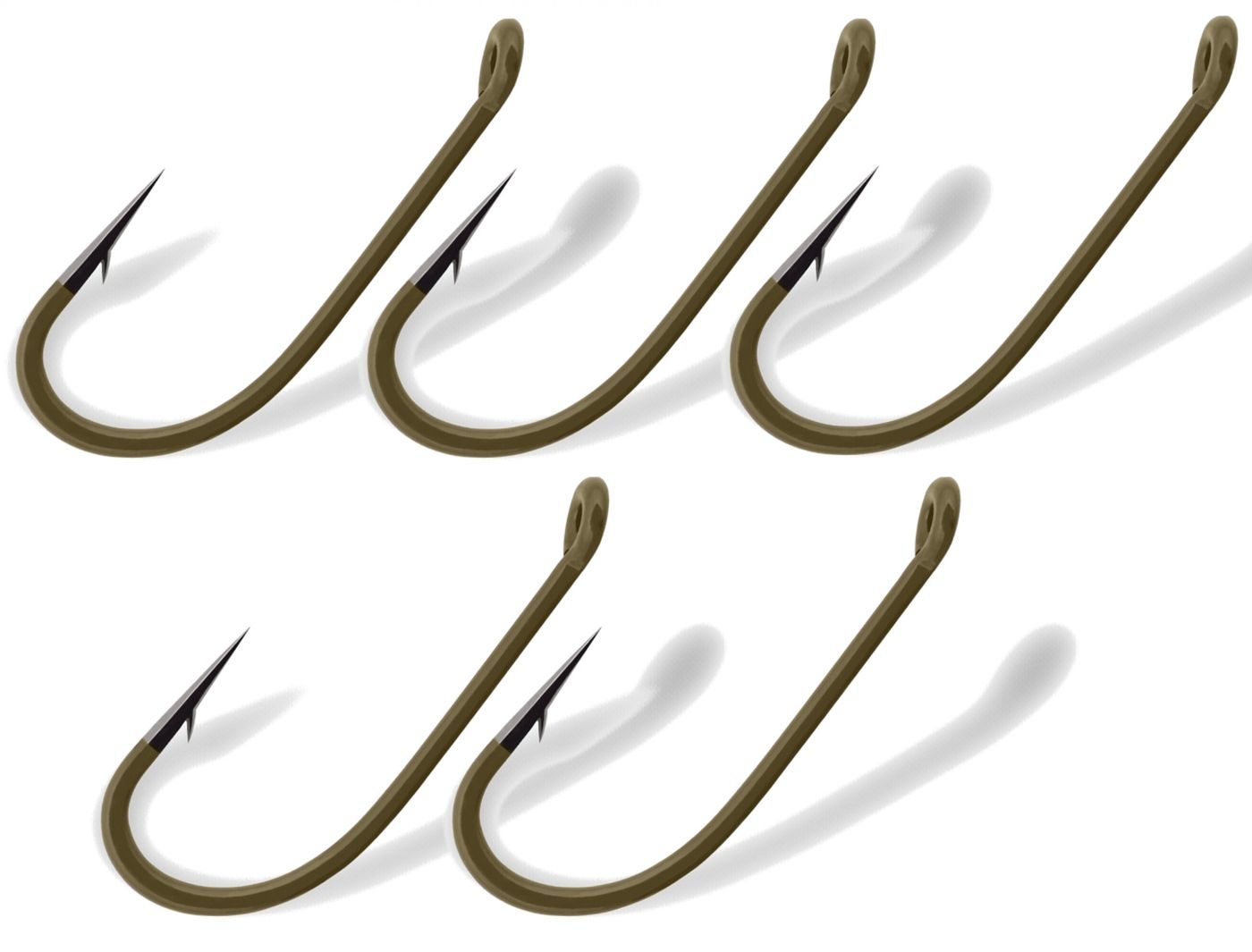 Gurza Carp Special C Ring Camou - 5 Angelhaken