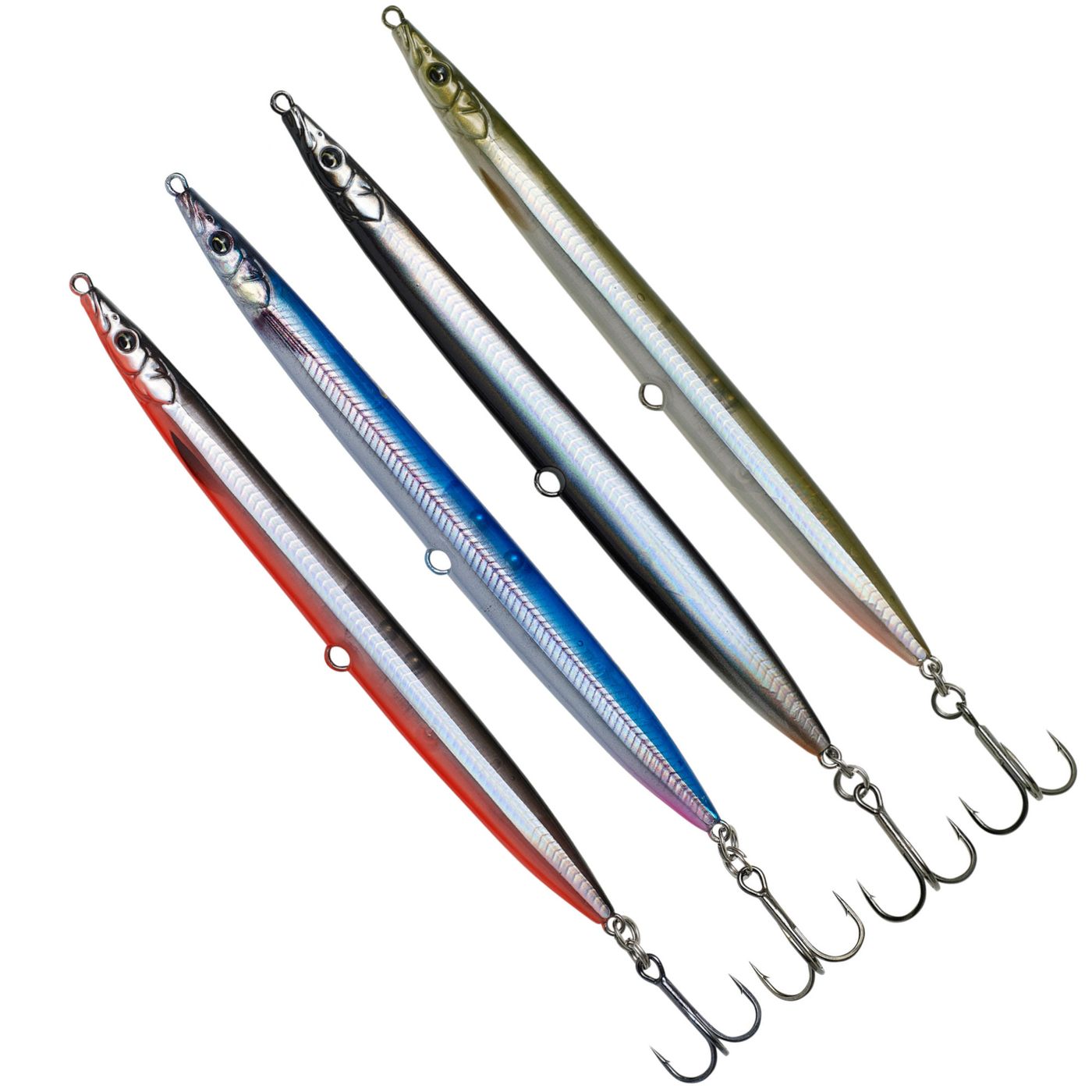 4 Savage Gear Sandeel Pencil 12,5cm 19g Meerforellenköder Set