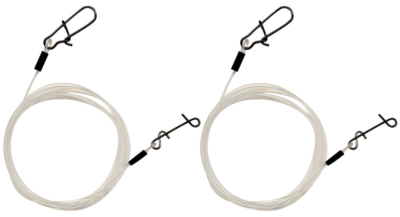 Seika Pro Fluorocarbon Vorfach mit No Knot Verbinder 60cm - 2 Rigs