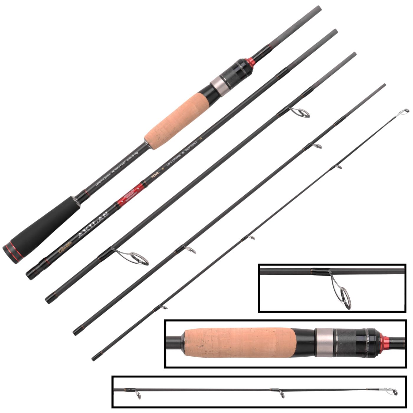 Gamakatsu 70ML Mini Crank & Softbait 2,10m 3-15g - Reiserute