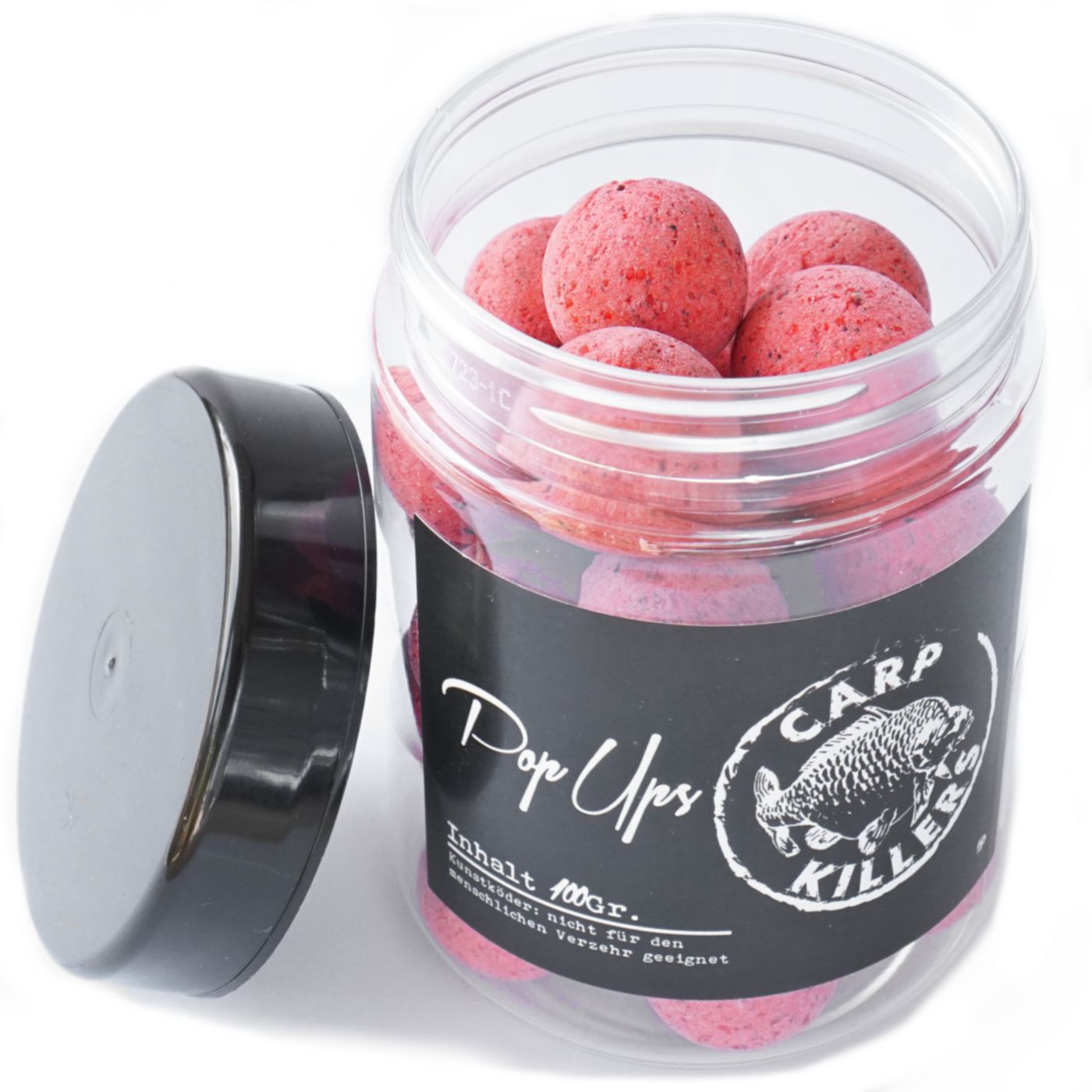 Carp Killers Mega Krill Pop Up Boilies - 80g Karpfenboilies