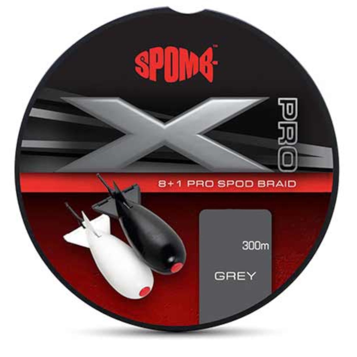 Spomb XD Pro Braid Grey 0.14mm 16lbs - 300m geflochtene Schnur