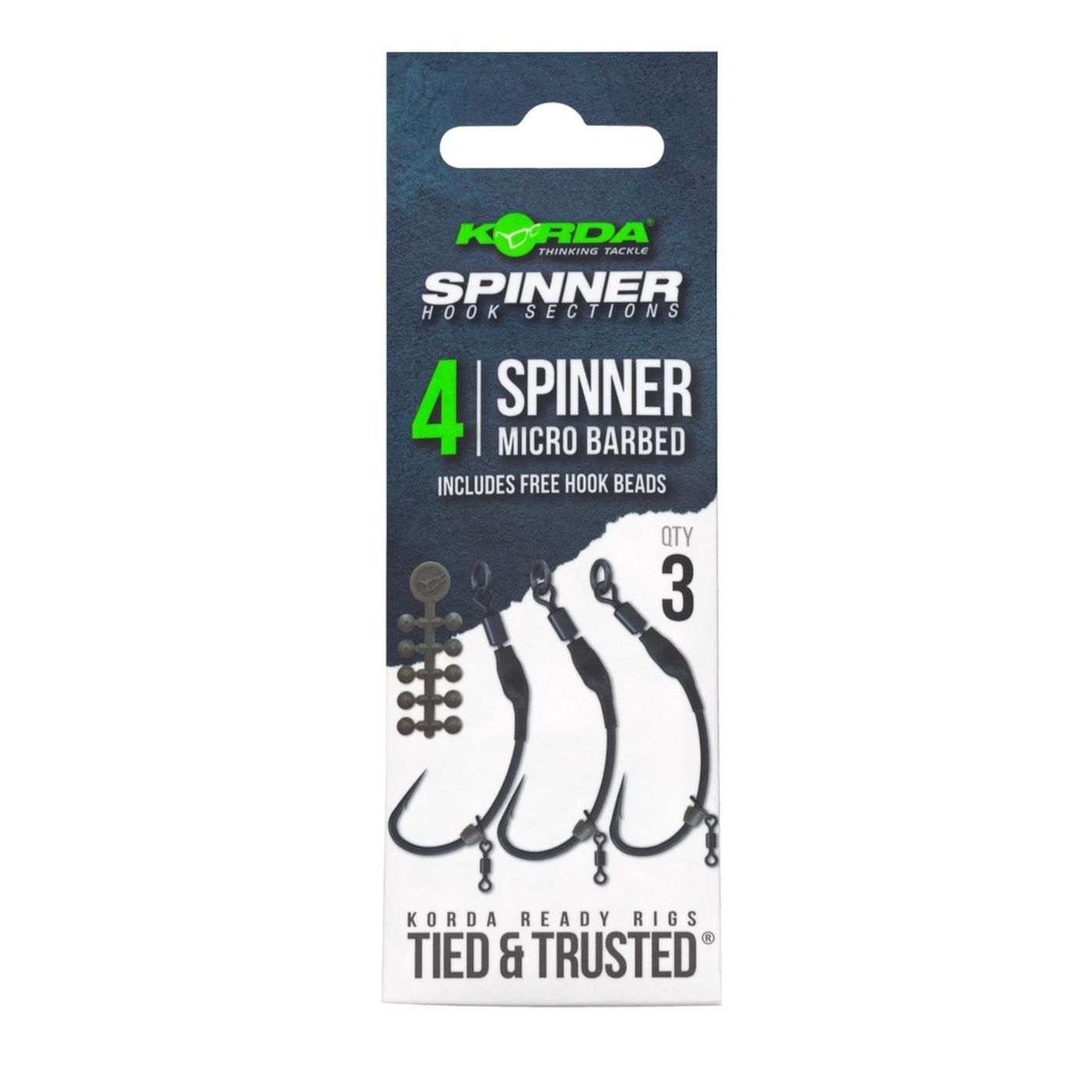 Korda Spinner Hook Sections Spinner Barbless - 3 Karpfenhaken
