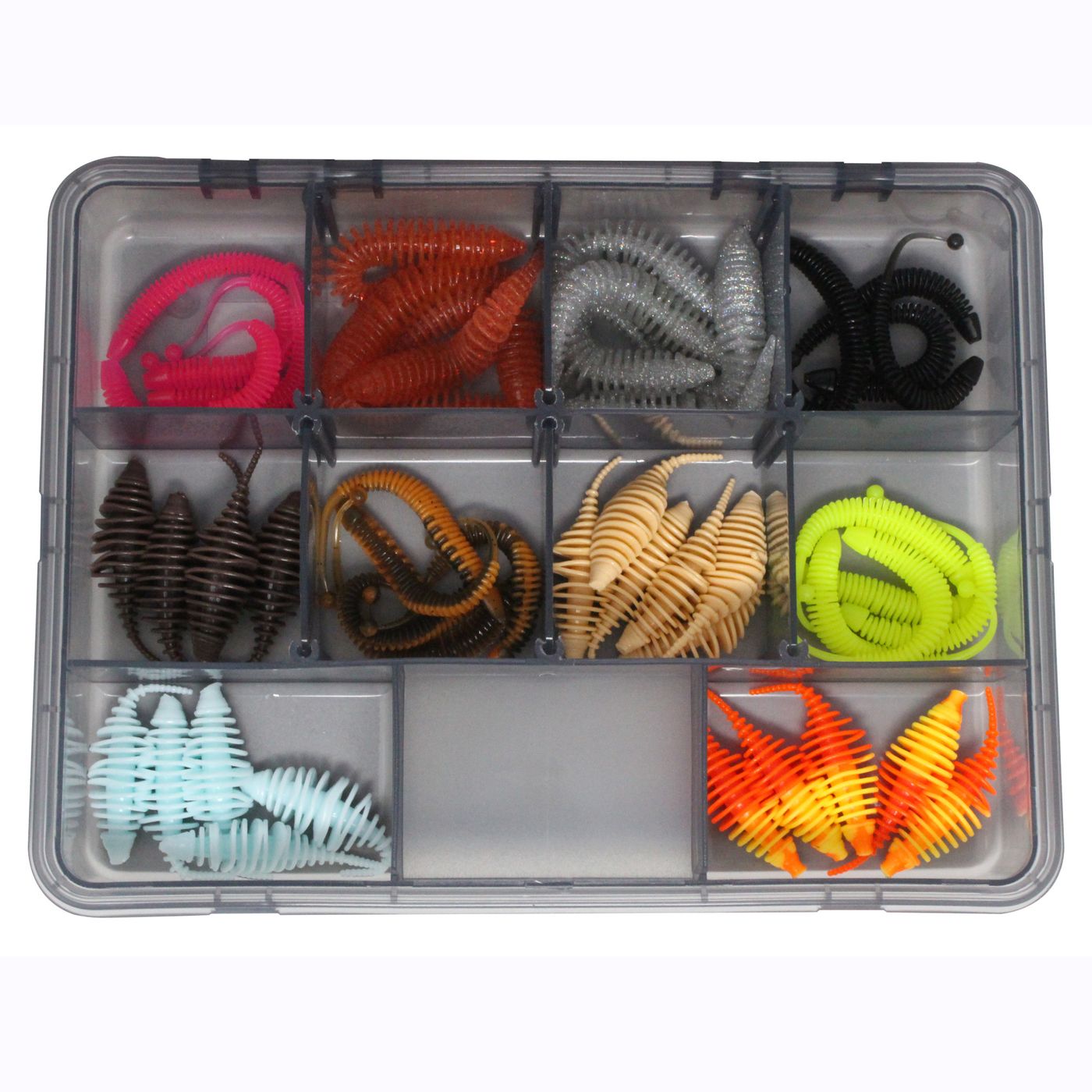 FTM Omura Baits Mix Box 5 23x18x5cm - Köderbox mit 50 Gummiködern