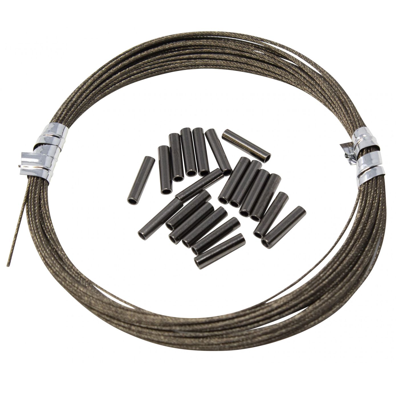 Seika Pro Vorfach 7x7 mit Klemmhülsen - 5m Stahlvorfach + 20 Hülsen