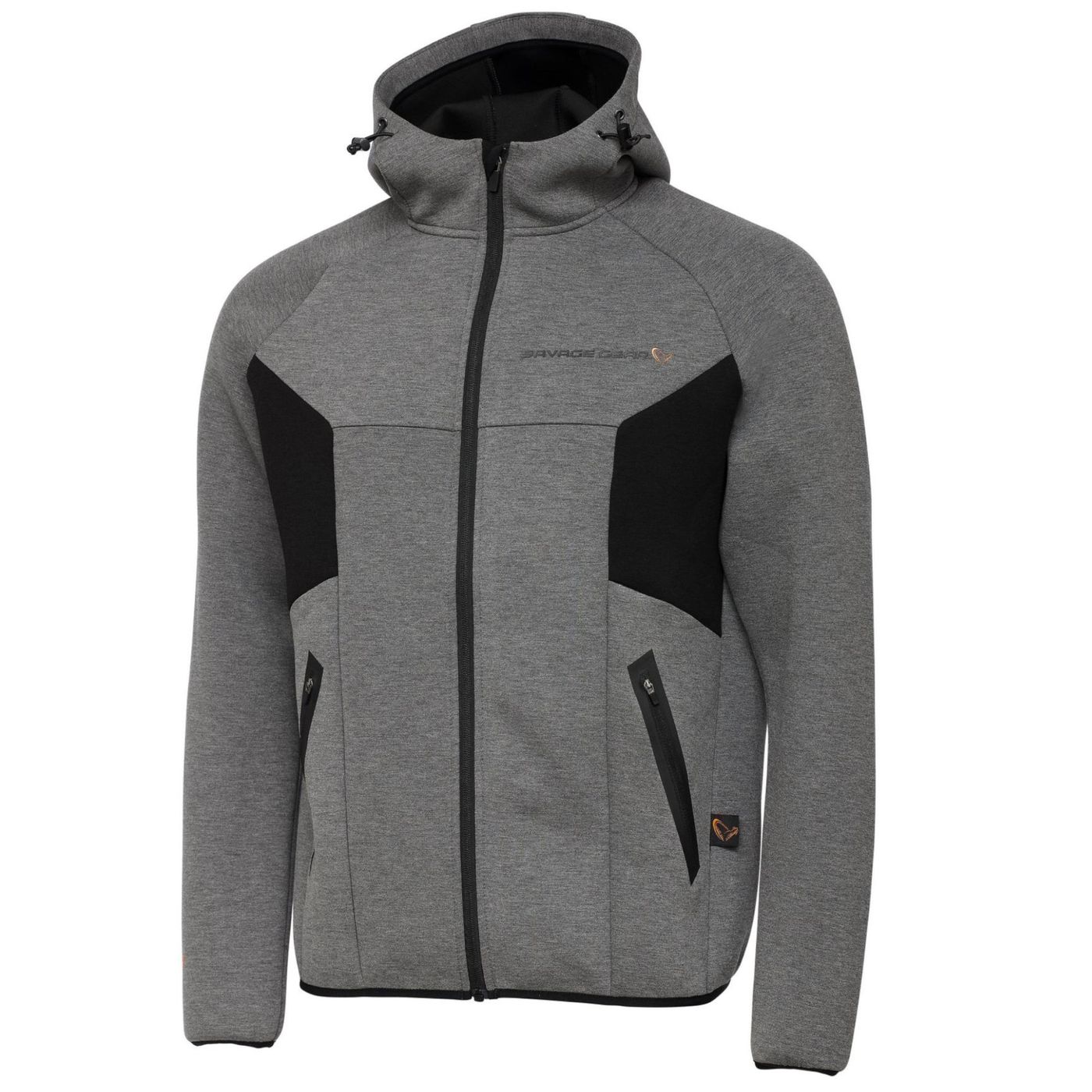 Savage Gear Tec-Foam Zip Hoodie Dark Grey Melange - Angelpullover