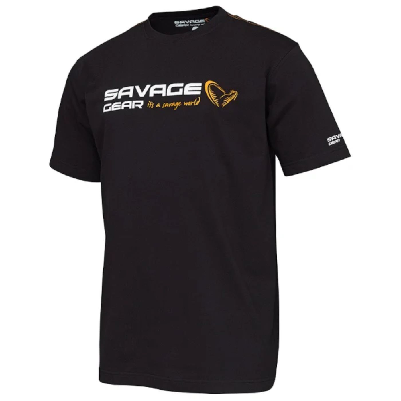 Savage Gear Signature Logo T-Shirt Black Ink - Angelshirt