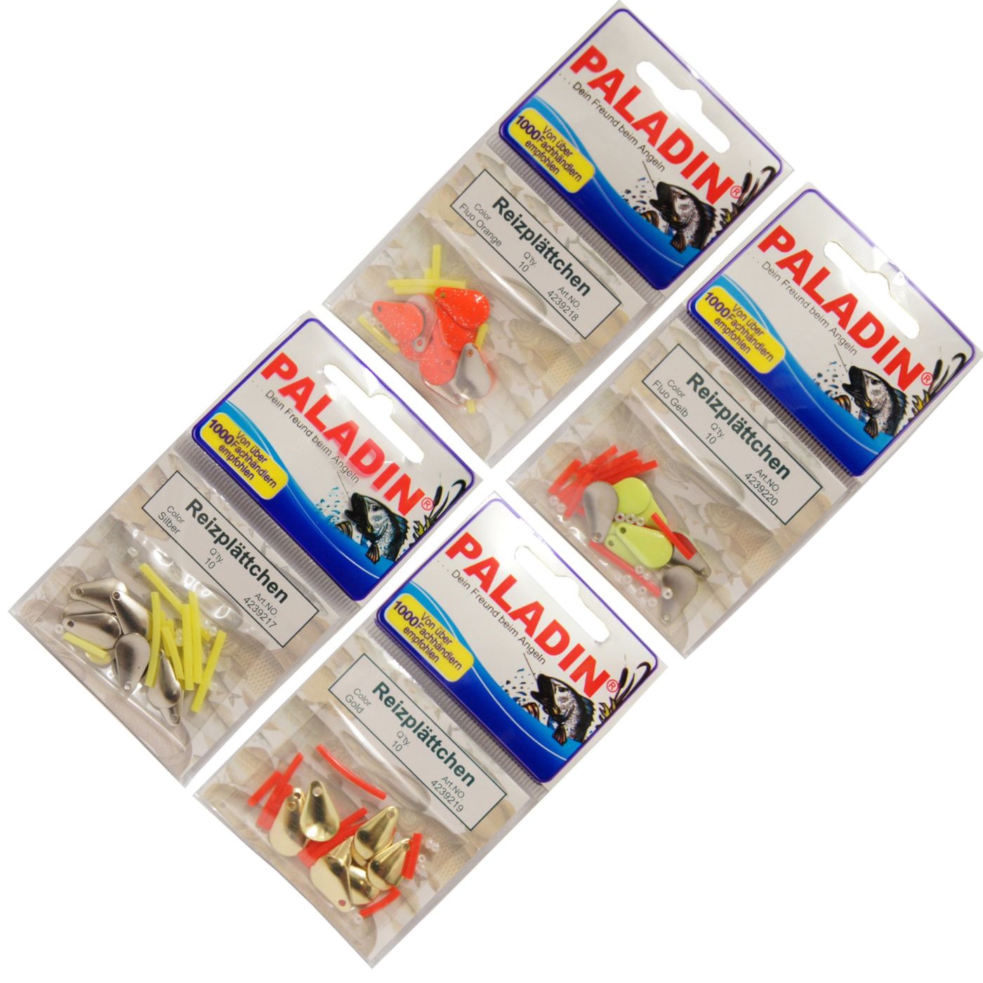 40 Reizplättchen Spinner Blättchen 15x10mm