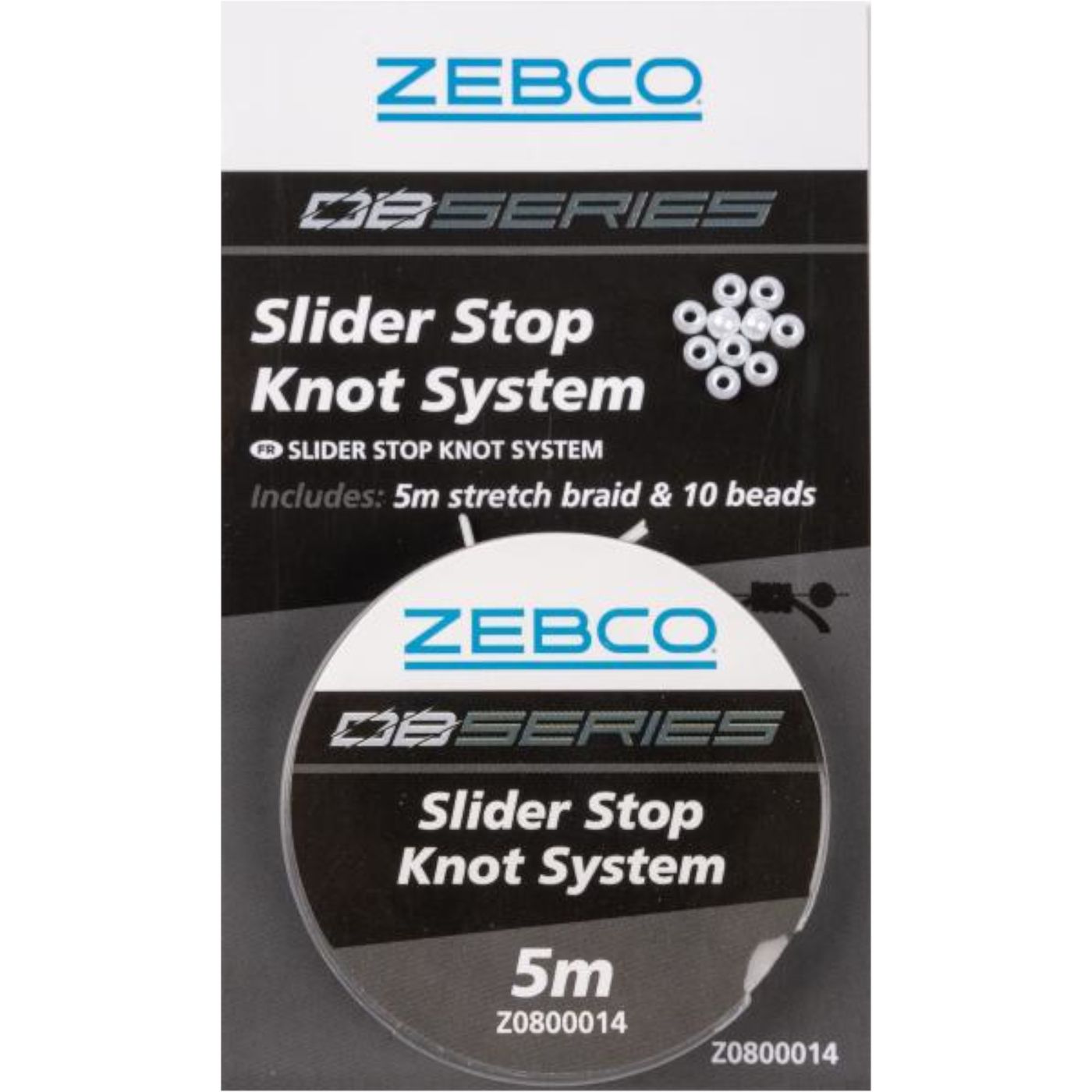 Zebco DB Series Slider Stop Knot System - 5m Angelschnur + 10 Perlen