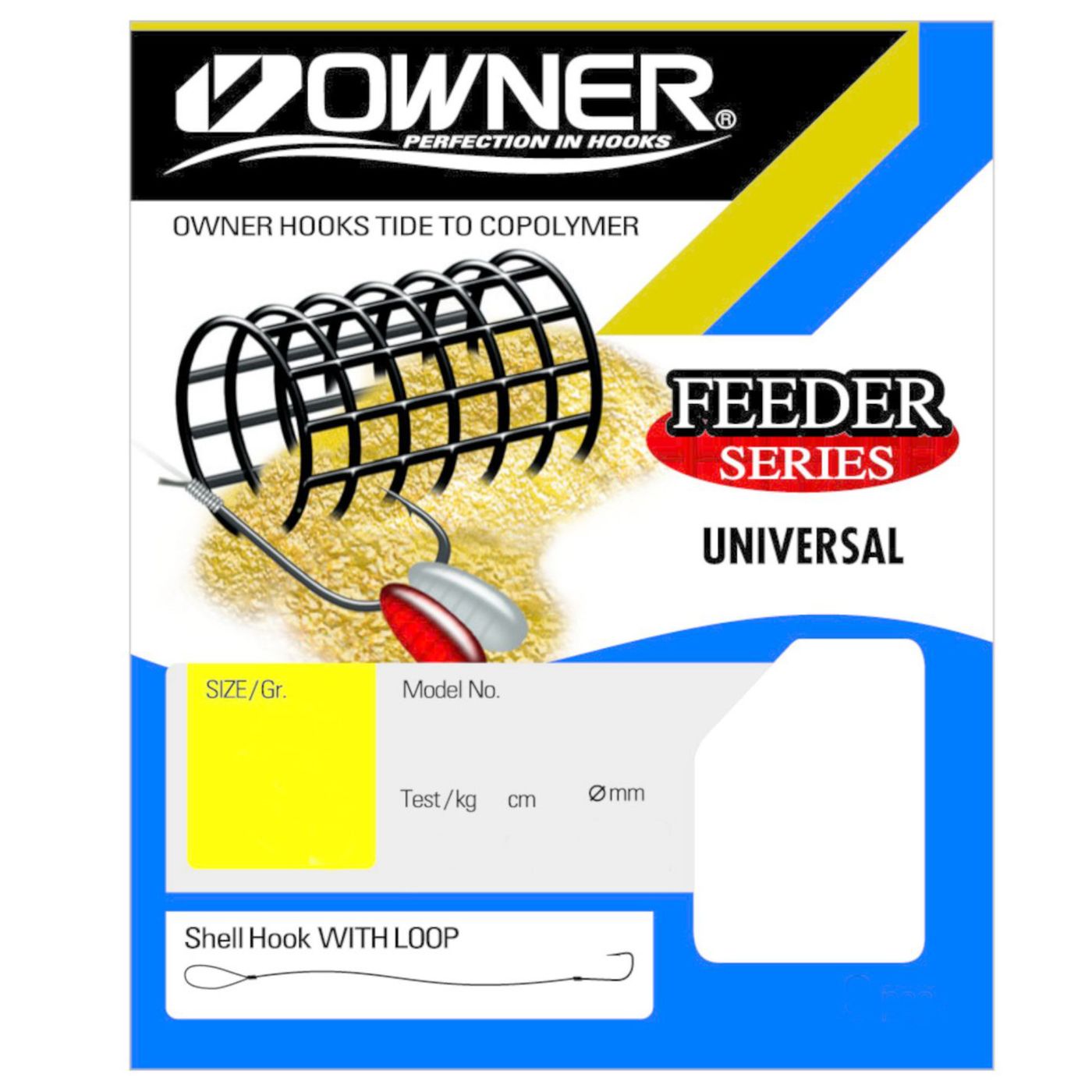 Owner Feeder Universal silber FRL-354 80cm - 10 gebundene Angelhaken