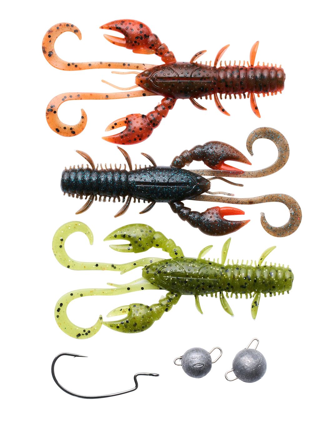 Berkley Cheb Fishing Pack 10cm - 3 Gummiköder + Angelzubehör im Set