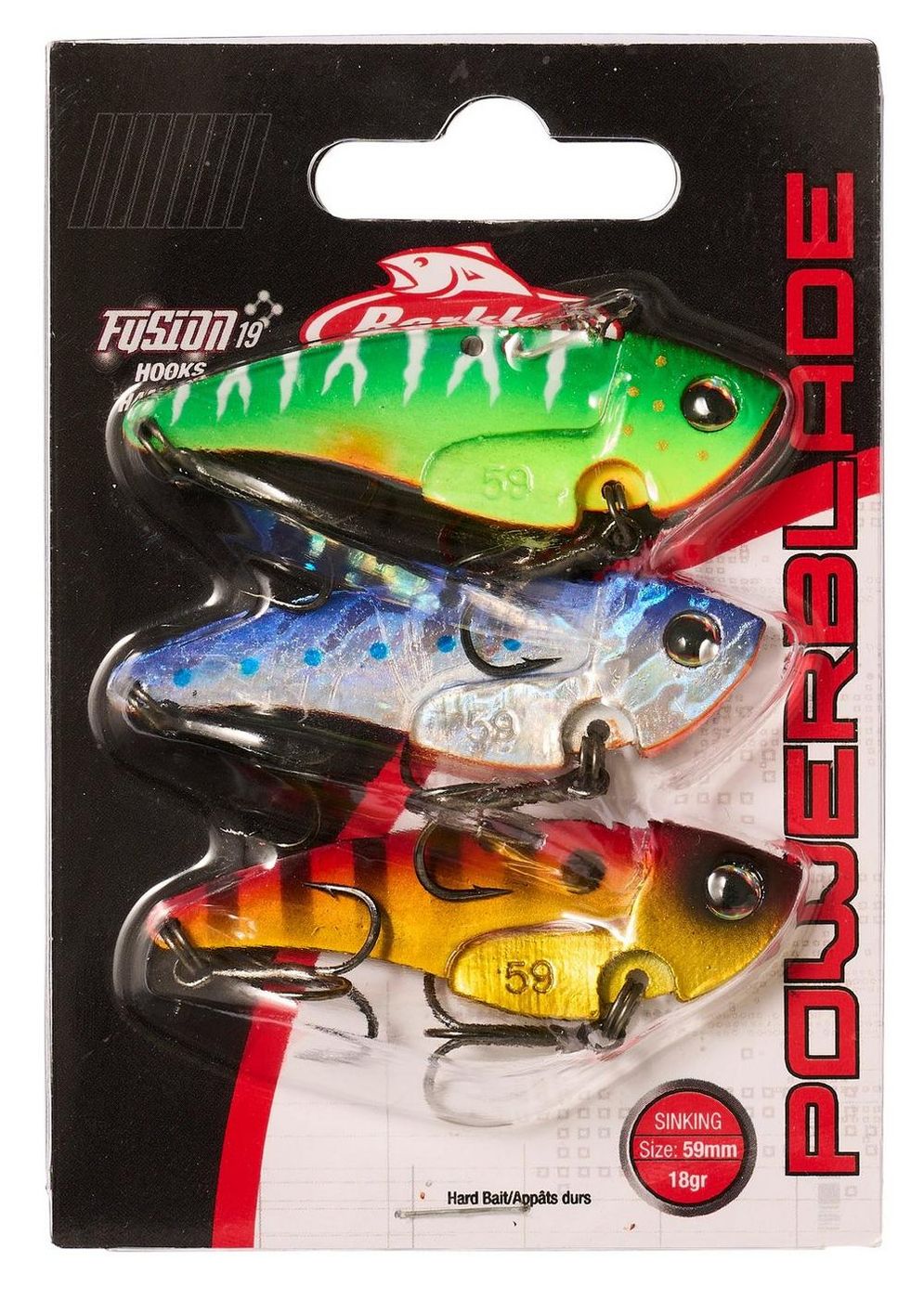 Berkley Power Blade 3-Pack 18g 59mm - 3 Spinnköder im Set