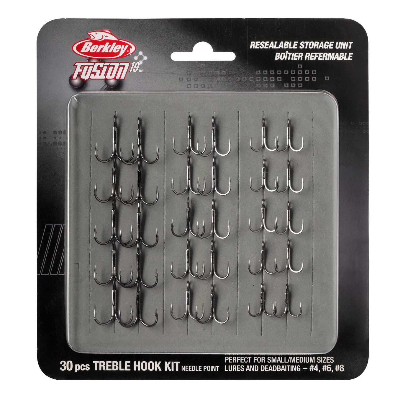 Berkley Fusion19 Treble Kit Small - 30 Drillinge im Set