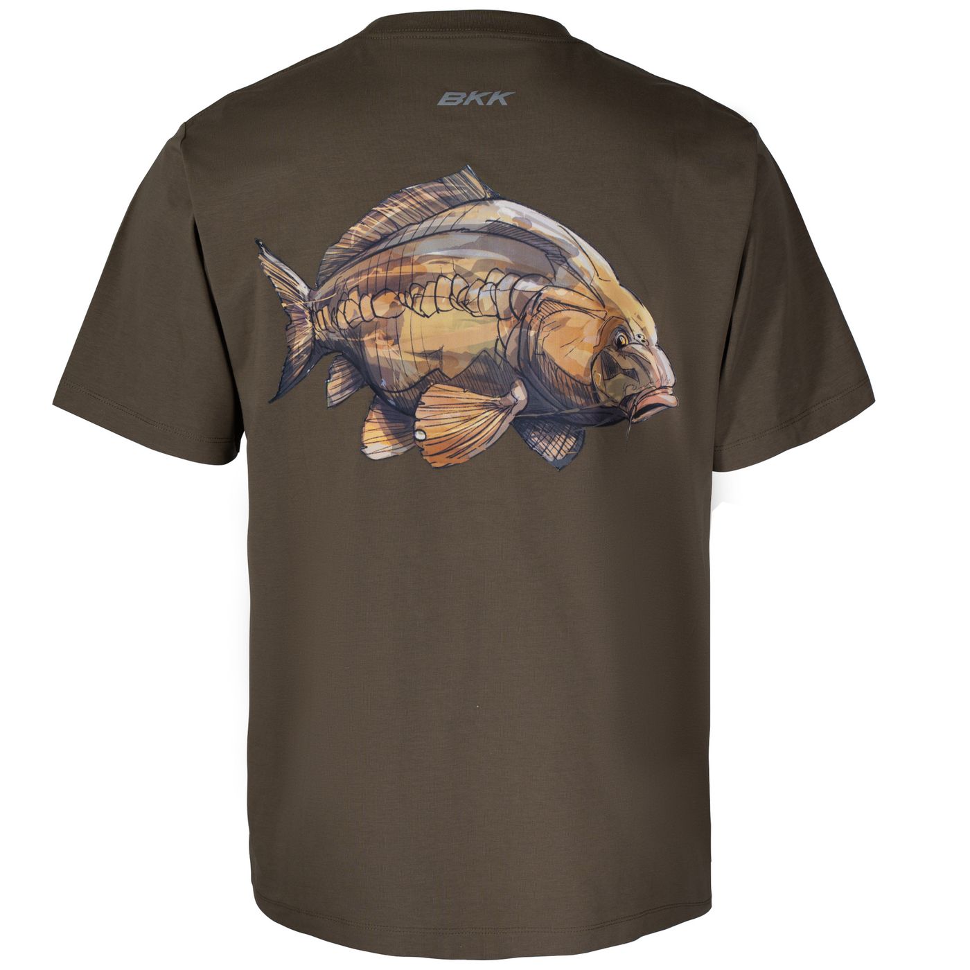 BKK Short Sleeve Casual Shirt Carp Green - T-Shirt, Angelshirt