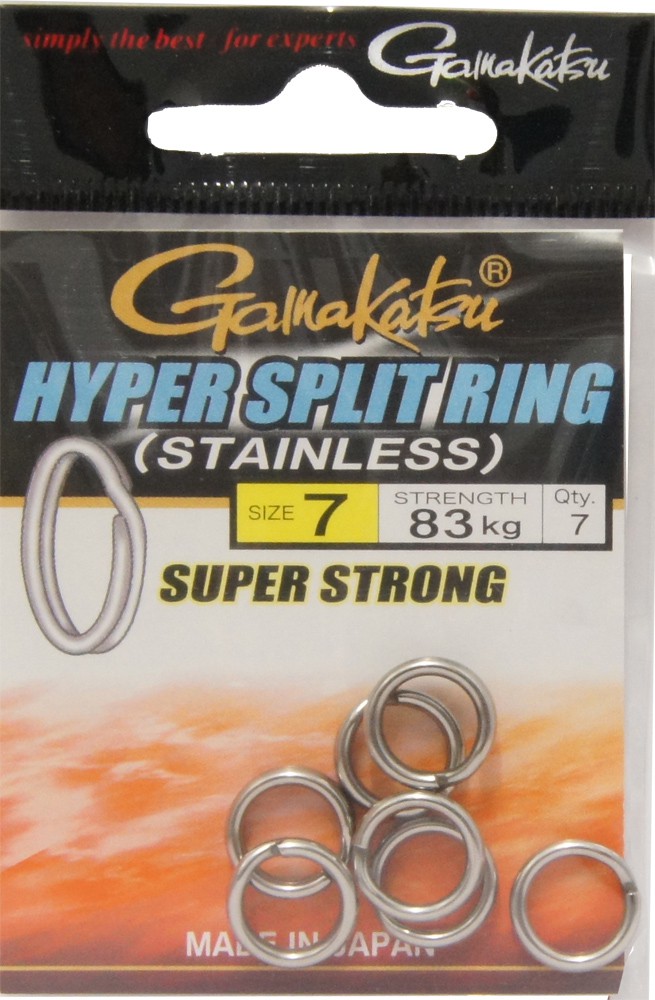 Gamakatsu Hyper Split Ring Black Nickel Sprengringe