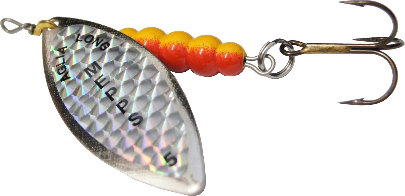 Mepps Aglia Longue Rainbow Spinner Gr. 5 silberfarben 30g