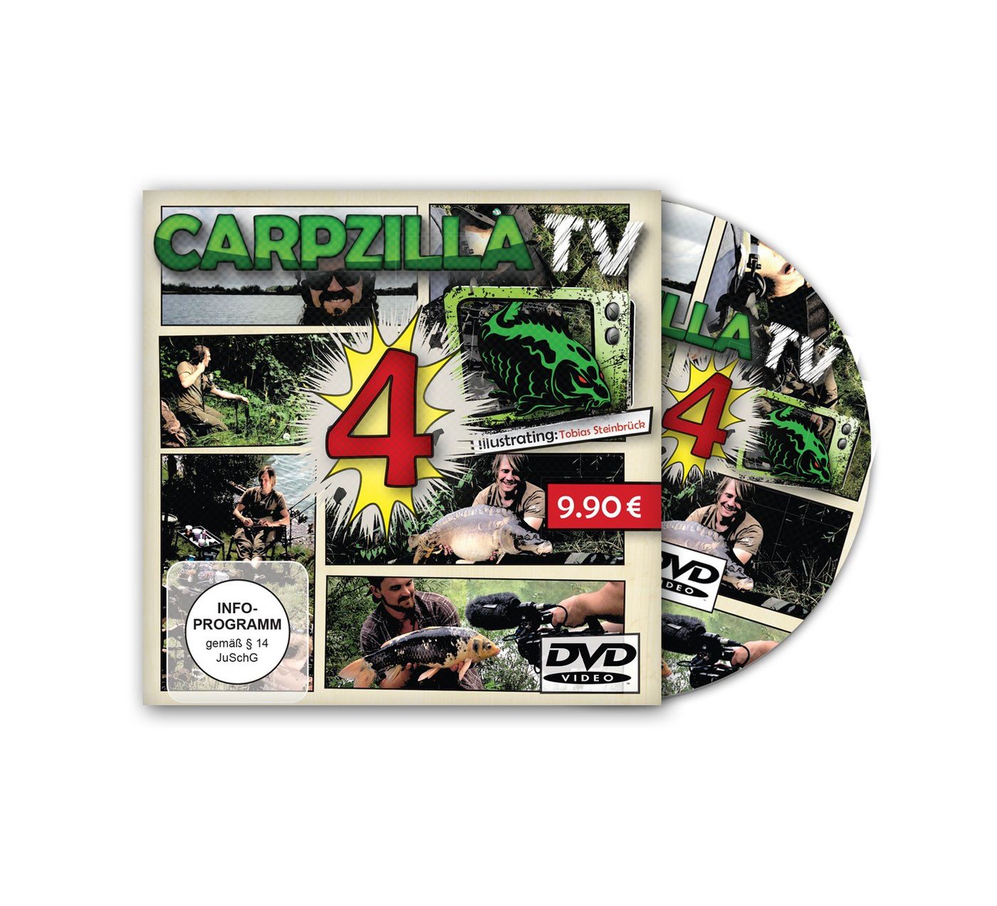 Carpzilla TV DVD Version 4 -Karpfenangeln mit Mark Dörner und Tobias Steinbrück