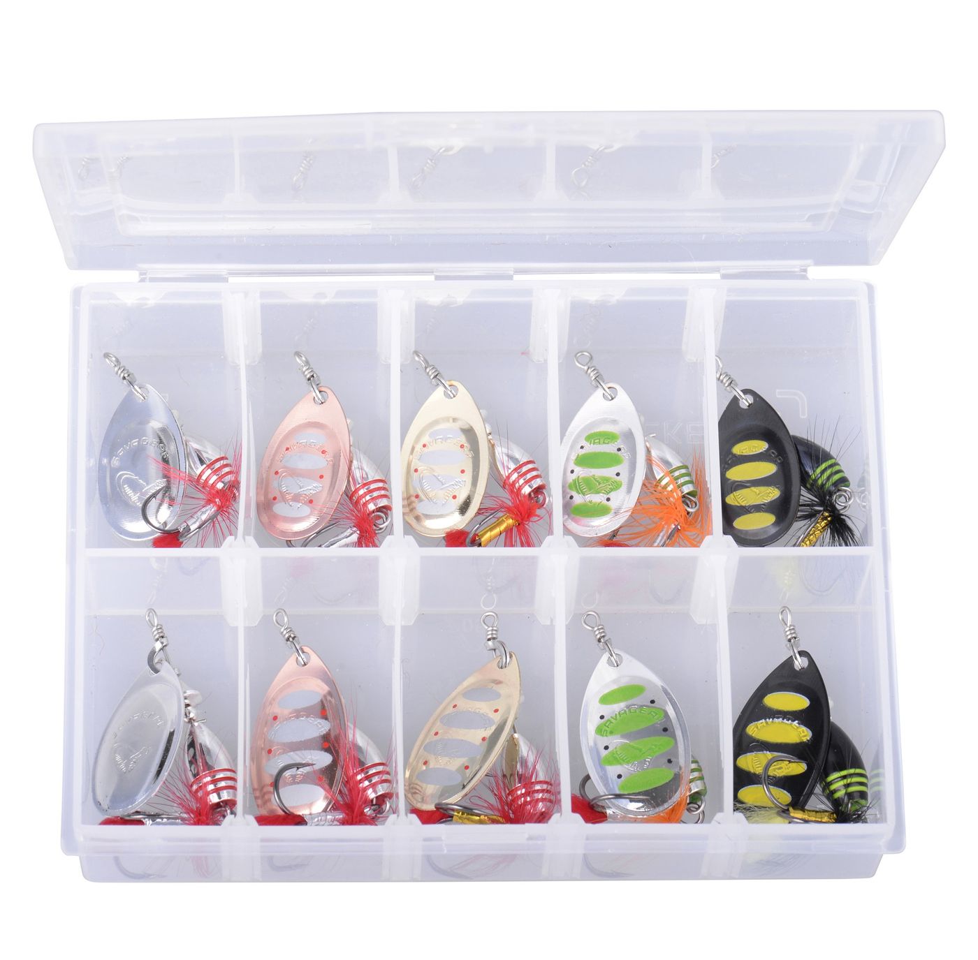 Savage Gear Rotex Spinner Set 6g / 8g – 10 Köder