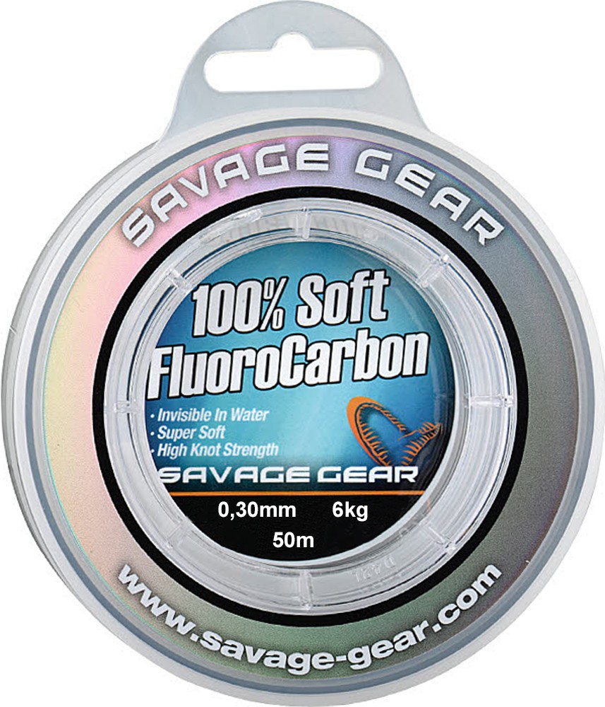 Savage Gear Soft Fluorocarbon Schnur 0,30mm 50m 6kg