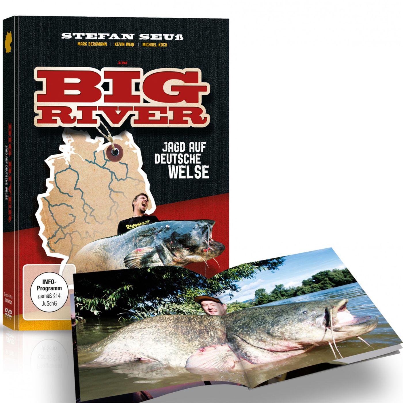 Stefan Seuß Big River DVD - Welsangeln in Deutschland, Wallerangeln Fluss