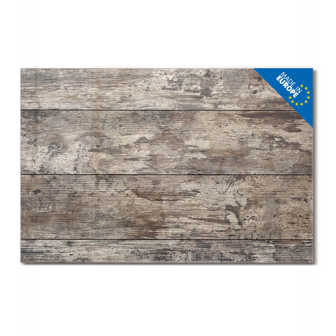 banjado Glas Magnettafel Motiv Alte Planken 75 x 50 cm rahmenlos & hochwertig, Querformat, magnetisch & beschreibbar, 4mm starkes ESG Glas
