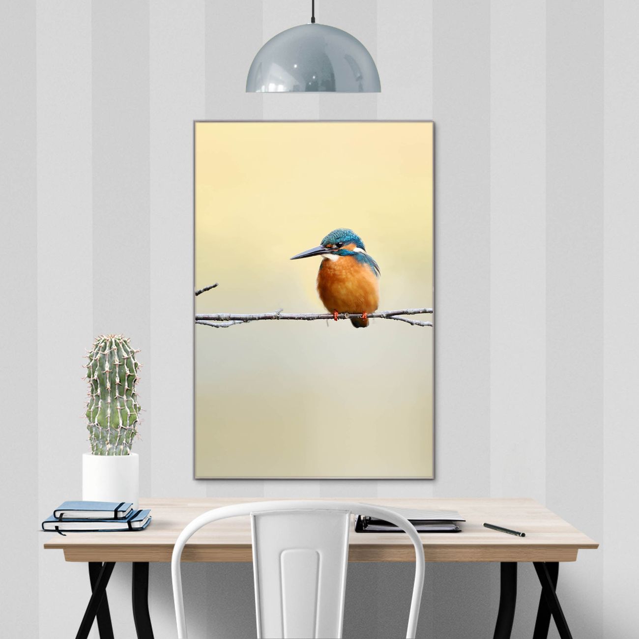 banjado Glas Magnettafel Motiv Pause 50 x 75 cm rahmenlos & hochwertig, Hochformat, magnetisch & beschreibbar, 4mm starkes ESG Glas