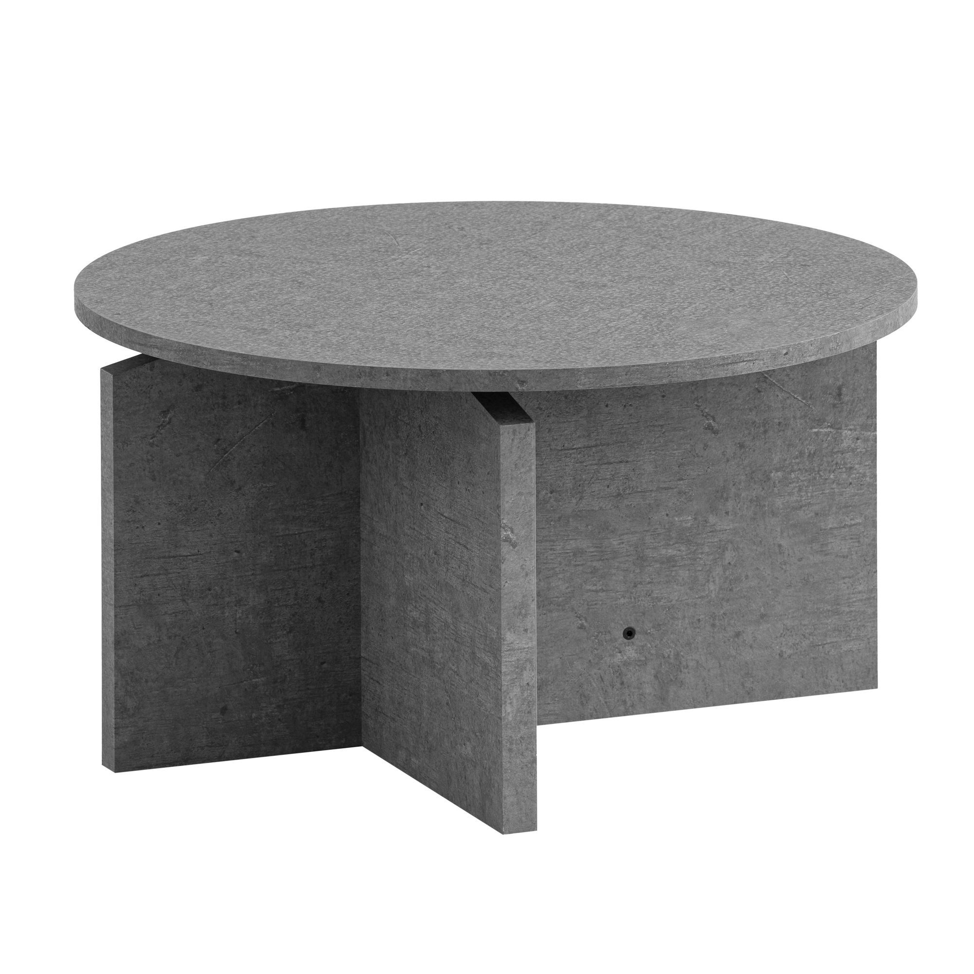 FineBuy Couchtisch 60x60x33 cm Sofatisch Modern, Design Wohnzimmertisch Rund, Loungetisch Klein, Kaffeetisch Beistelltisch