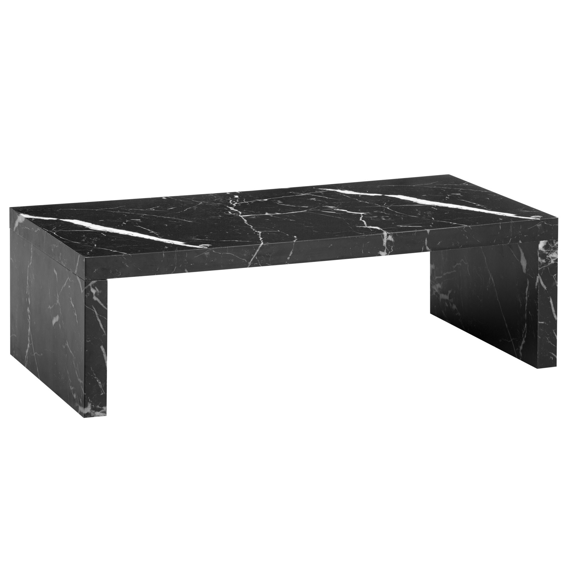 FineBuy Couchtisch 110x55x35 cm Sofatisch Zeitlos, Design Wohnzimmertisch Rechteckig, Loungetisch Schlicht, Kaffeetisch Groß