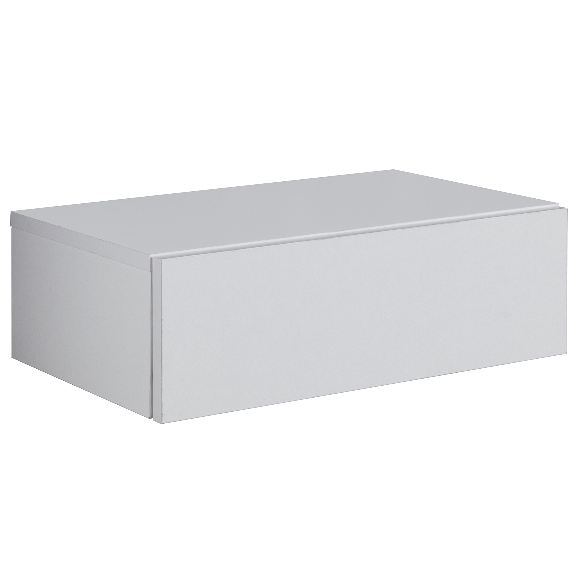 FineBuy Nachtkonsole ZADAR für Wandmontage 46x15x30cm Nachttisch Holz, Wandregal mit Schublade, Nachtschrank Wandboard für Boxspringbett schwebend, Wandkonsole Nachtkästchen hängend
