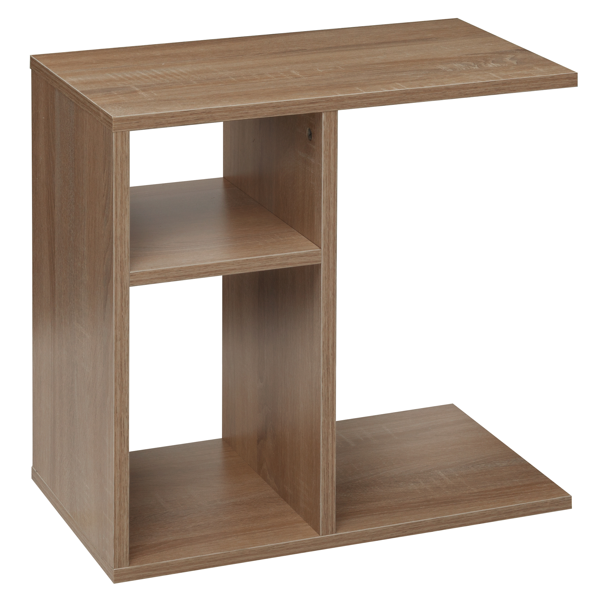 FineBuy Beistelltisch 50x50x30 cm Holz Design Anstelltisch Sofa, Couchtisch klein modern, Kleiner Wohnzimmertisch eckig, Sofatisch Ablagetisch hoch, Schmaler Tisch Wohnzimmer