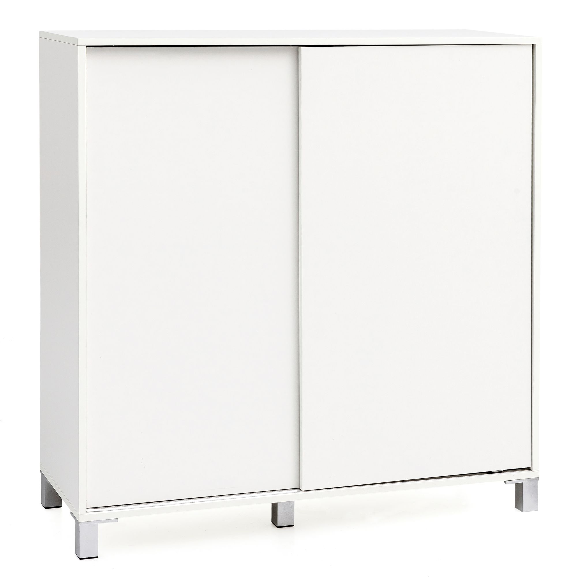 FineBuy Schuhschrank SV51780 Holz 100x108x37,5 cm Ablage Hoch, Design Schuhständer Groß 20 Paar Schuhe Schuhregal Flur, Schuh Aufbewahrung Platzsparend, Schuhablage Dielenmöbel Modern XXL