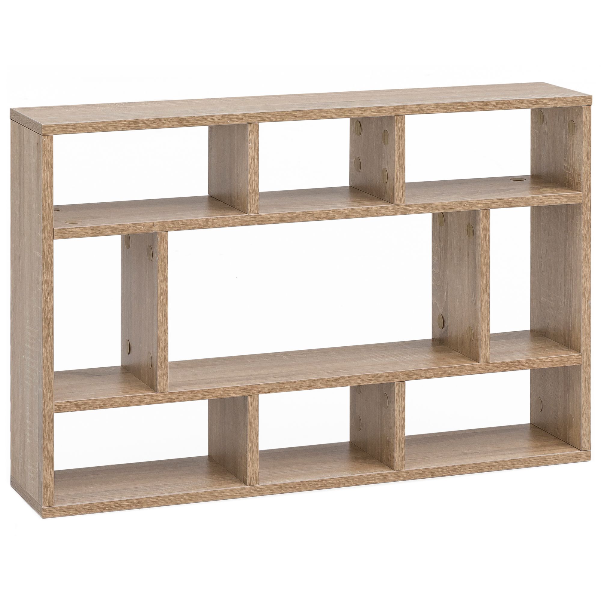 FineBuy Wandregal 75x51x16 cm Holz Hängeregal Modern, Design Wandboard Freischwebend, Holzregal Regal für die Wand, Bücherregal Schmal, Dekoregal Schweberegal Wohnzimmer