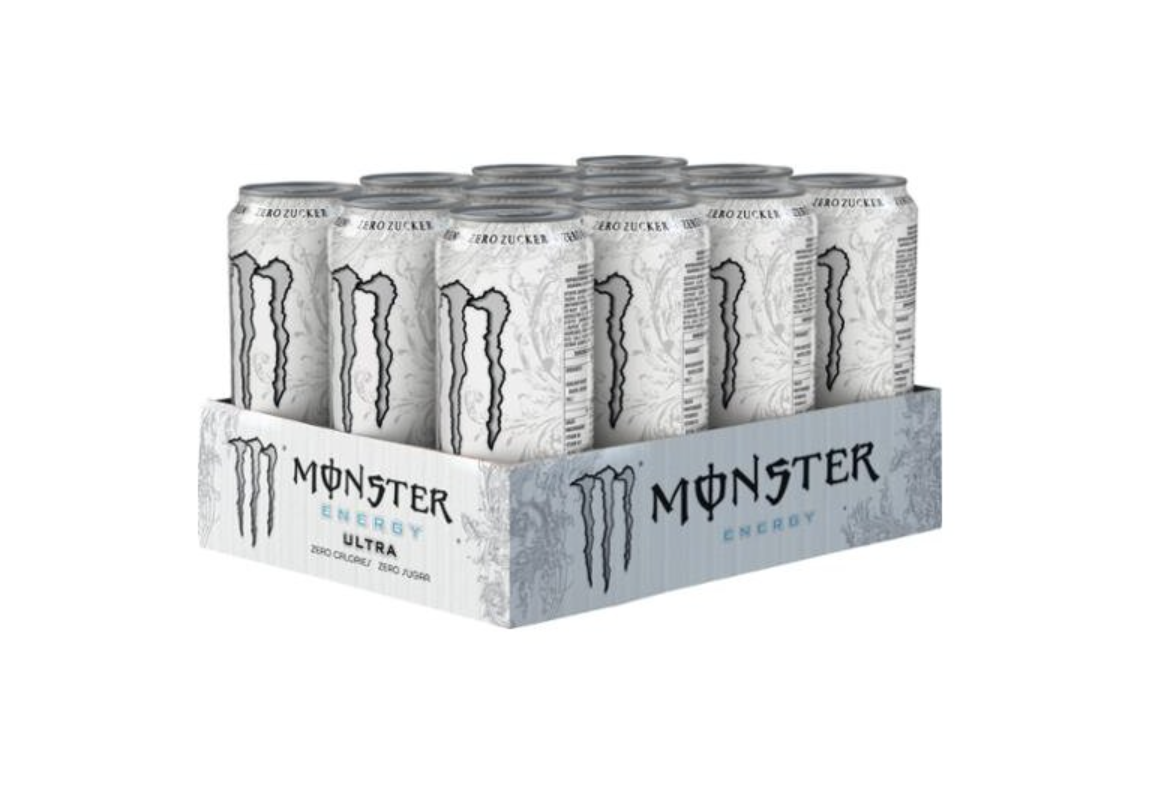 Monster Energy Ultra (12x500ml) - Geschmack: Ultra White