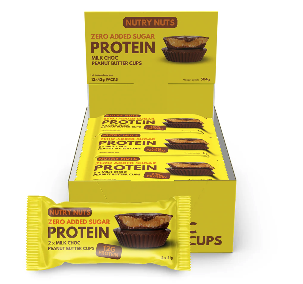 Protein Peanut Butter Cups (12x42g), Nutry Nuts - Geschmack: Pistachio Cream