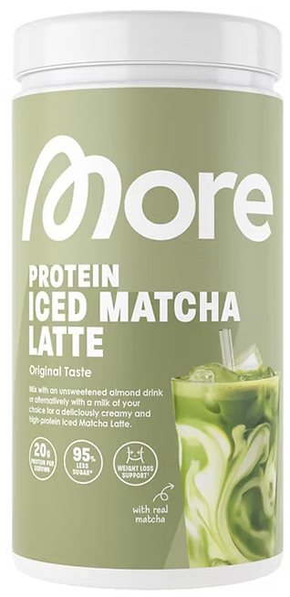 Protein Iced Matcha Latte (500g), More Nutrition