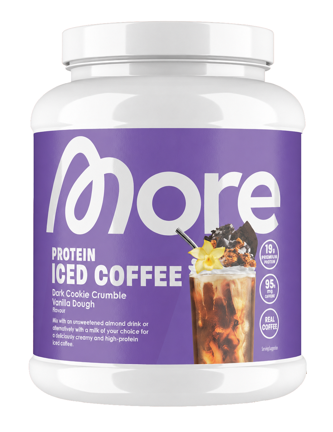 Protein Iced Coffee (500g), Dark Cookie Crumble Vanilla Dough - MHD 30.06.26