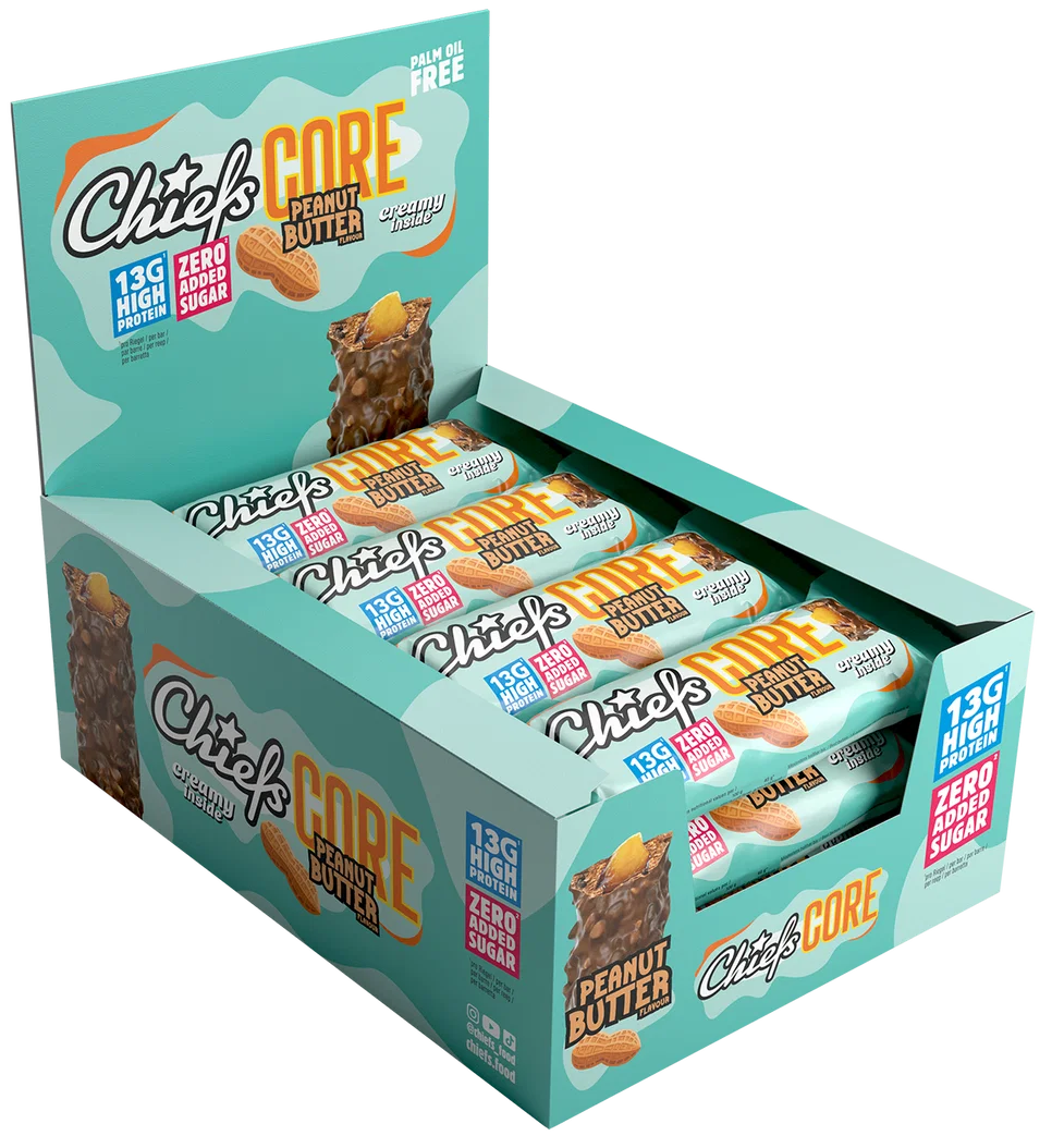 Chiefs Core Protein Bar (12x40g), Chiefs - Geschmack: Vanilla Cheesecake MHD 07.10.2026