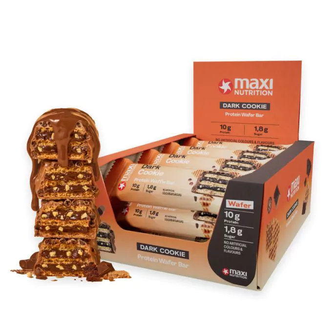 MHD Protein Wafer Bar Spread (12x39g) - MHD 31.01.27, Maxi Nutrition